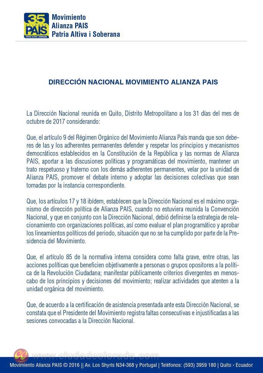 Alianza PAIS, Lenín Moreno, 