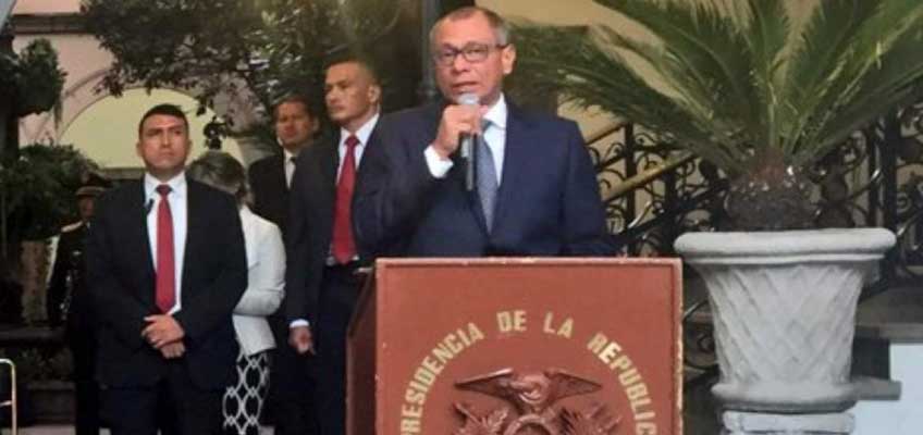 Jorge Glas responde a Guillermo Lasso