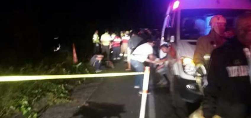 Accidente de tránsito en la vía Los Bancos - Las Mercedes