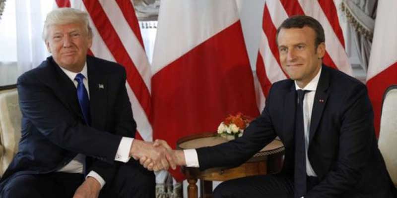 Donald Trump acepta invitación de Emmanuel Macron