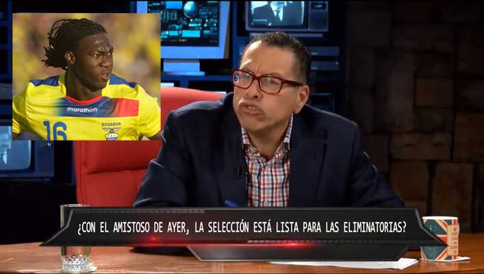 Comentarios racistas de periodista peruano a Felipe Caicedo.