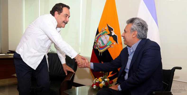 Lenín Moreno y Jaime Nebot se reúnen