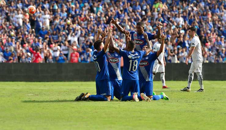 Emelec, Liga de Quito, Fútbol, Resultados