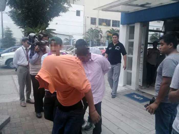 Detenidos sacapintas en Guayaquil