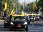 Protestas de taxistas en Chile