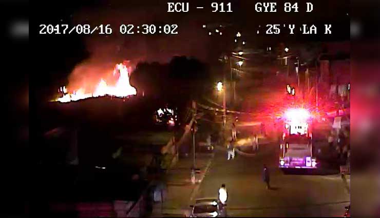 Guayaquil, Incendio, Bomberos, ECU911