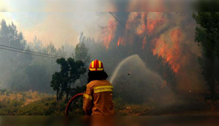 Incendio, Grecia, Bomberos