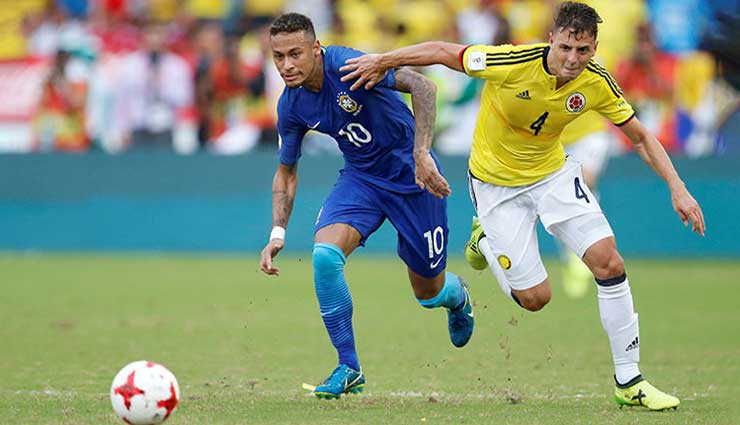 Colombia, Brasil, Copa Mundial Rusia 2018, Fútbol, Eliminatorias, Resultados