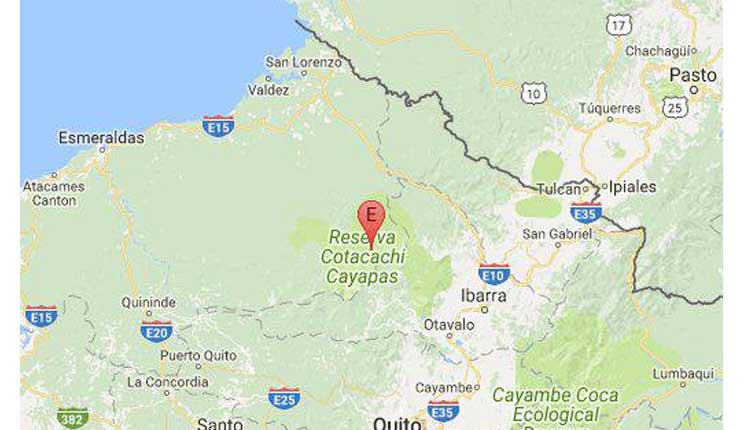 Temblor, Cotacachi, Ecuador,