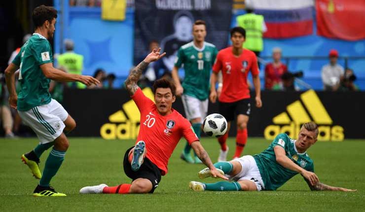 Corea del Sur ganó 2-0 y eliminó a Alemania