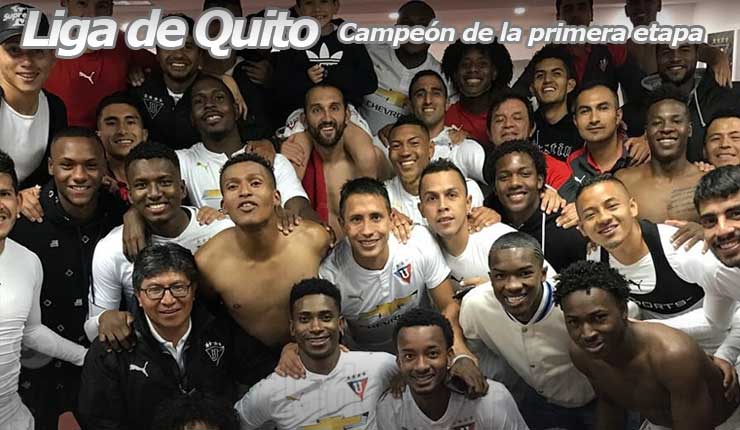 LDU Quito lider primera etapa Futbol Ecuador