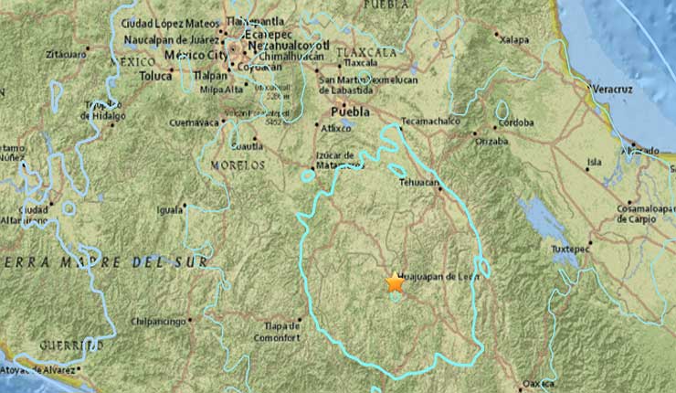 Un sismo de magnitud 5,7 sacude el sur y centro de México