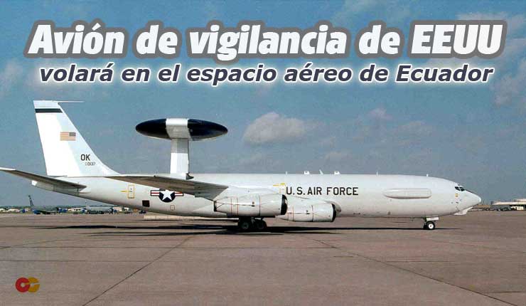 Avión Boing 707E3 Sentry de la Fuerza Aérea de los Estados Unidos.