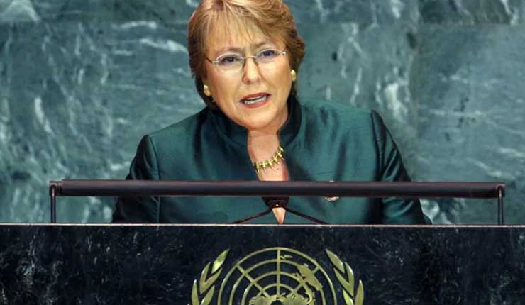 La ONU confirma a Michelle Bachelet como alta comisionada para los DDHH