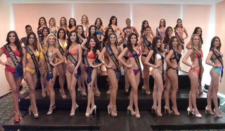 33 candidatas de diferentes países, listas para conseguir titulo de Miss Continentes Unidos