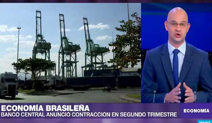 Economía de Brasil se contrae durante segundo trimestre de 2018
