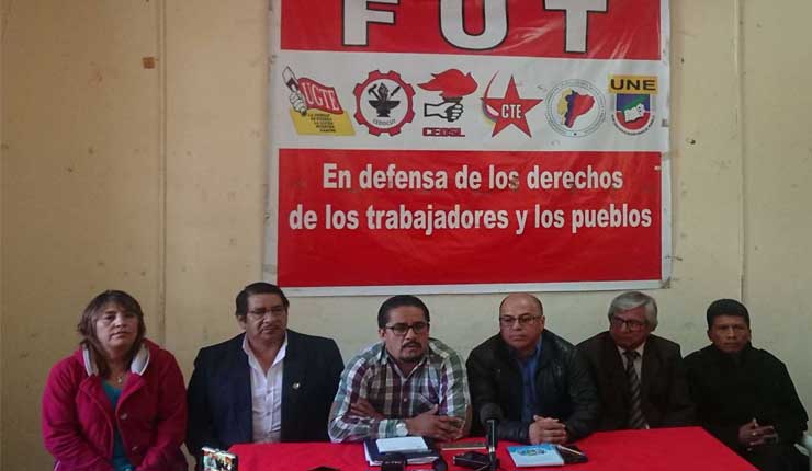 El FUT alista manifestación con demandas para el Gobierno