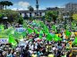 El Movimiento Revolución Ciudadana marcha en rechazo a las políticas de gobierno de Moreno