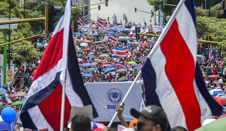 Costa Rica entra en la cuarta semana de huelga del sector público