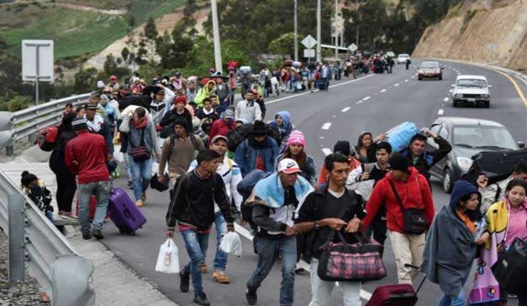 Estado de emergencia en tres provincias por migración de venezolanos