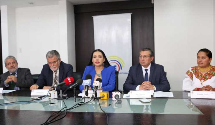 CNE convoca a elecciones seccionales el 24 de marzo de 2019