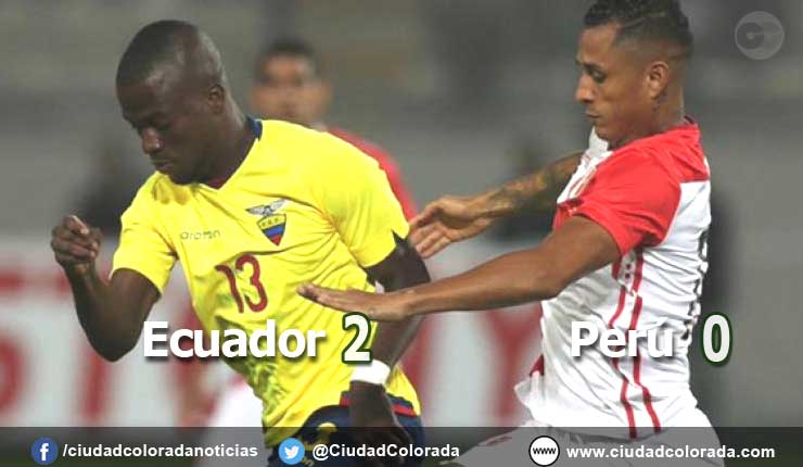 Ecuador con buen fútbol gana 2 x 0 a Perú