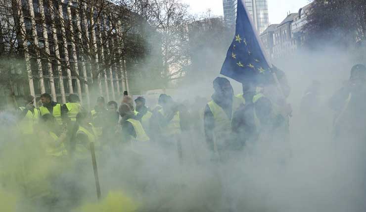 manifestantes bruselas