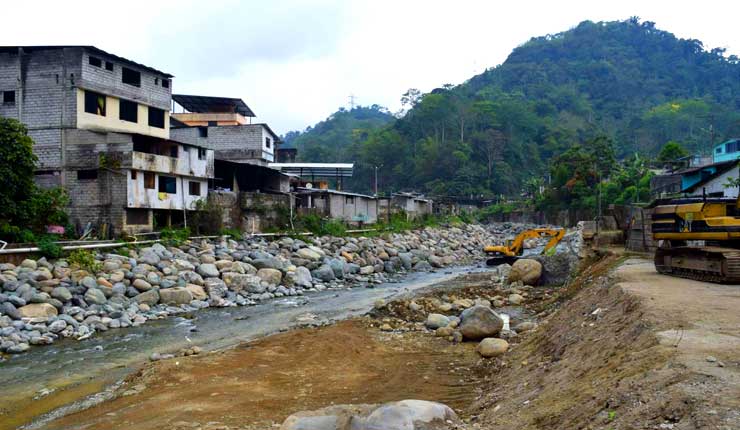 La construcción de muro en Alluriquín no estará lista para este invierno