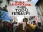 Marcha de trabajadores contra aumento de la gasolina en Ecuador