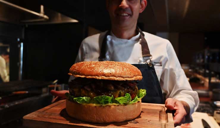 Hamburguesa, Japón, Comida, Vida Sana,