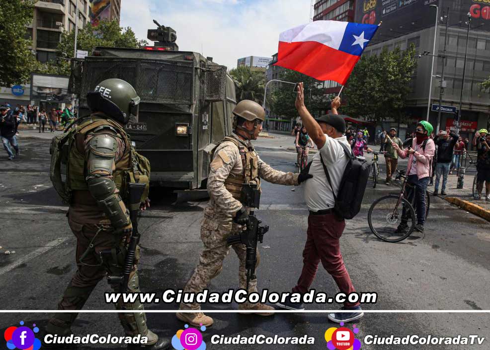 Protestas Chile - CiudadColorada.com