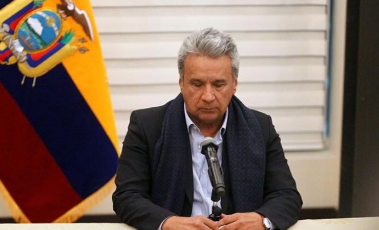 Lenin Moreno triste